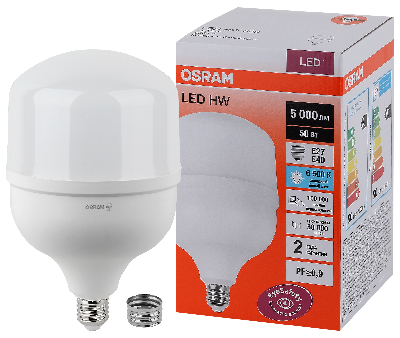 Лампа светодиодная LED HW 50Вт E27/E40  (замена 500Вт) холодный белый OSRAM