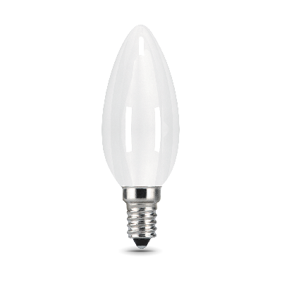Лампа светодиодная филаментная LED 9 Вт 590 лм 3000К AC185-265В E14 свеча теплая матовая колба диммируемая Black Filament Gauss