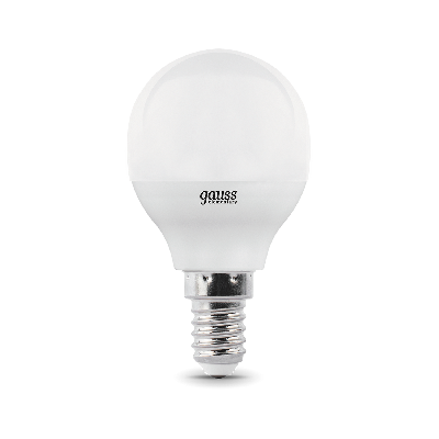 Лампа светодиодная LED 10 Вт 710 лм 3000К AC180-240В E14 шар P45 теплая  Elementary Gauss