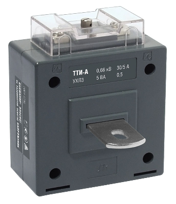 Трансформатор тока ТТИ-А 30/5А с шиной  5ВА класс точности 0.5